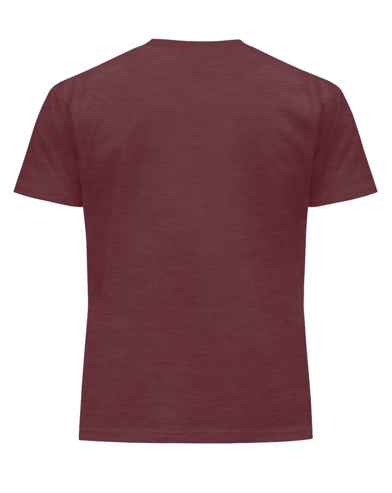T-shirt JHK TSRA 150 - BURGUNDY HEATHER