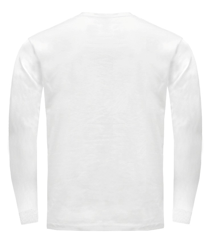 T-Shirt męski z długim rękawem TSRA170LS - WHITE