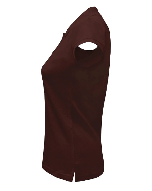 Polo damskie POPL 200 CHOCOLATE