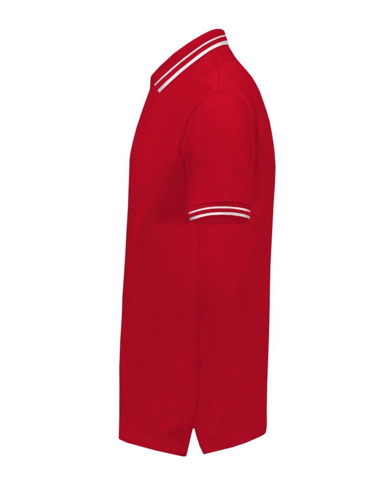 Polo męskie JHK PORA 210 CONTRAST RED/WHITE