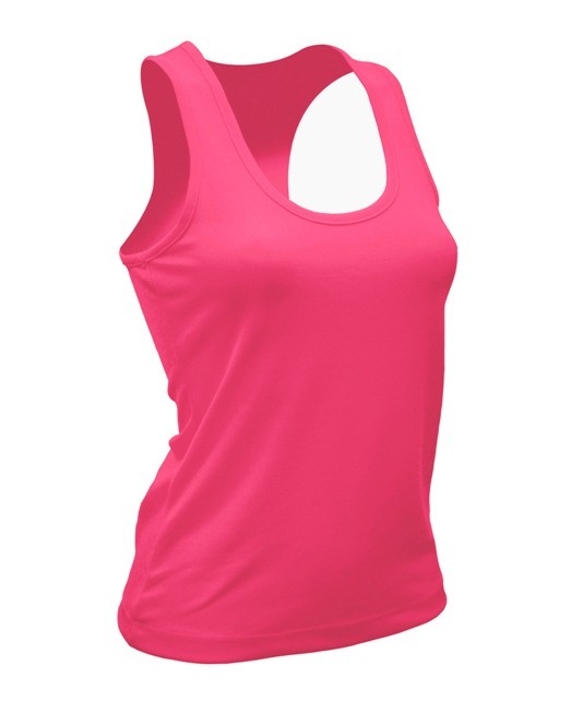 SPORT T-SHIRT JHK ARUBA LADY - FUCSIA FLUOR