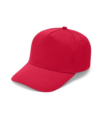 Czapka dziecięca pięciopanelowa KIDS CZA600K - RED