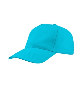 Czapka dziecięca pięciopanelowa KIDS CZA600K - TURQUOISE