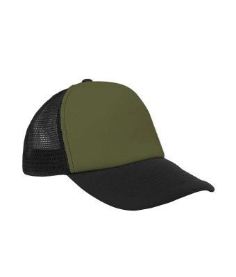 Czapka pięciopanelowa TRUCKER poliester 100%  CZA610 - KHAKI / BLACK