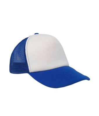 Czapka pięciopanelowa TRUCKER poliester 100%  CZA610 - ROYAL BLUE / WHITE