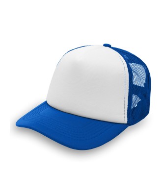 Czapka pięciopanelowa TRUCKER poliester 100%  CZA610 - ROYAL BLUE / WHITE