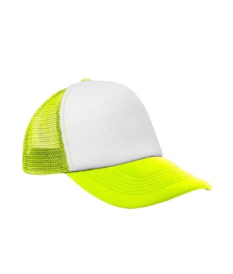 Czapka pięciopanelowa TRUCKER poliester 100%  CZA610 - GOLD FLUOR / WHITE
