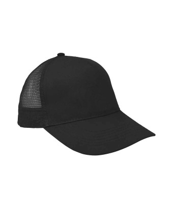 Czapka pięciopanelowa TRUCKER bawełna  CZA611 - BLACK