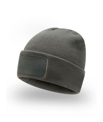 Czapka zimowa URBAN z naszywką  - DARK GREY