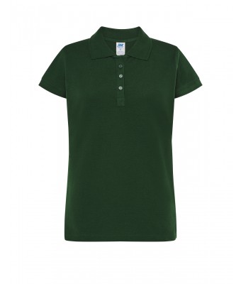 Polo damskie WORKER POPL 200 WK BOTTLE GREEN