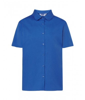 Koszula damska z krótkim rękawem SHLOXFSS  ROYAL BLUE