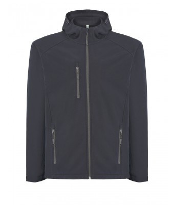 SOFTSHELL JACKET HOODED  - NAVY