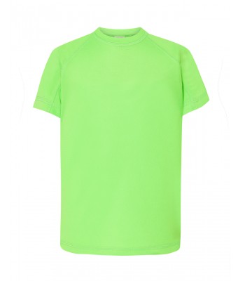 T-shirt JHK  - SPORT KID T-SHIRT  - LIME FLUOR