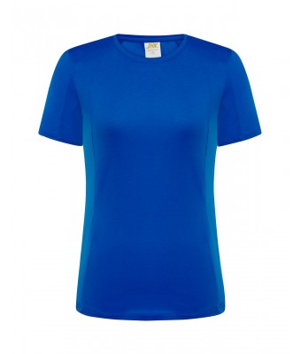 T-shirt  JHK, damski sportowy - SPORT T-SHIRT LADY -  ROYAL BLUE
