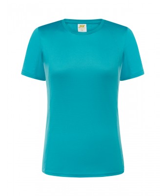 T-shirt  JHK, damski sportowy - SPORT T-SHIRT LADY -  TURQUOISE