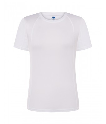 T-shirt  JHK, damski sportowy - SPORT T-SHIRT LADY -  WHITE