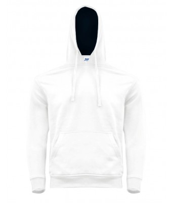 OCEAN KANGAROO HOODED CONTRAST WHITE/NAVY