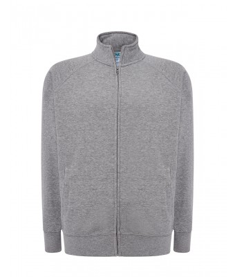 FULL ZIP SWEATSHIRT  GREY MELANGE