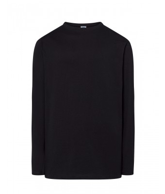 T-Shirt męski z długim rękawem  TSRA150LS  - BLACK
