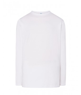 T-Shirt męski z długim rękawem  TSRA150LS  - WHITE