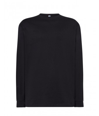 T-Shirt męski z długim rękawem  TSRA170LS  - BLACK