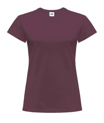T-shirt damski JHK TSRLCMF - BURGUNDY