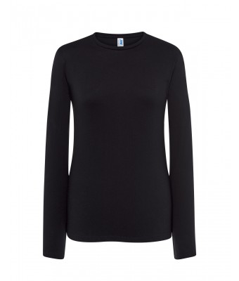 T-SHIRT DAMSKI z długim rękawem JHK TSRLCMF LS BLACK