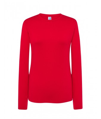 T-SHIRT DAMSKI z długim rękawem JHK TSRLCMF LS RED