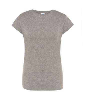 T-shirt damski JHK TSRLPRM - GREY MELANGE-