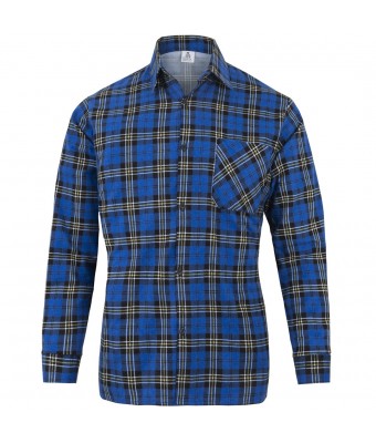Koszula Flanelowa KOFL  - ROYAL BLUE SZKOCKA KRATA