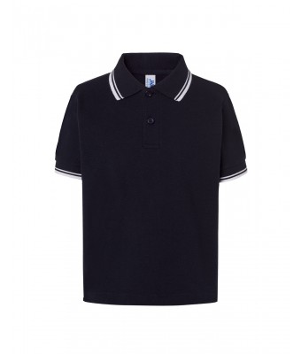 Polo JHK PKID 210 CONTRAST NAVY/WHITE