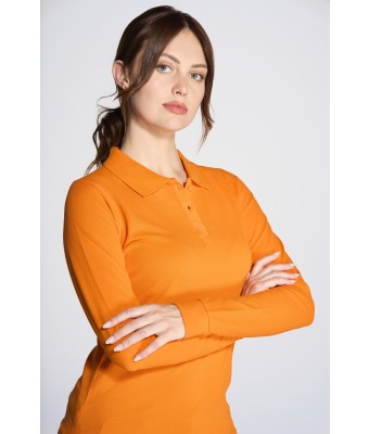 Polo damskie z długim rękawem JHK POPL 200 LS 