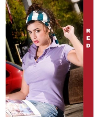 Polo damskie JHK POUL220 CS RED