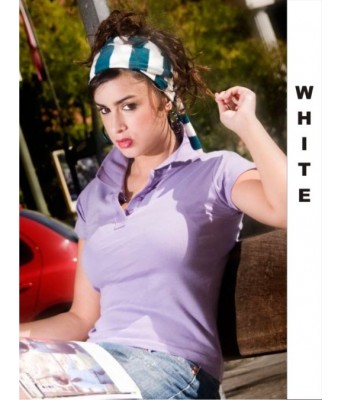 Polo damskie JHK POUL220 CS WHITE