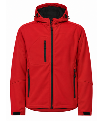 SOFTSHELL WINDSTORM HOODED MAN - RED