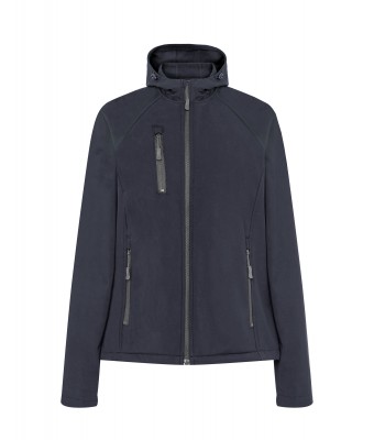 SOFTSHELL JACKET HOODED LADY - NAVY