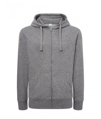 Bluza damska z kapturem, zapinana SWUL HOOD - GREY MELANGE