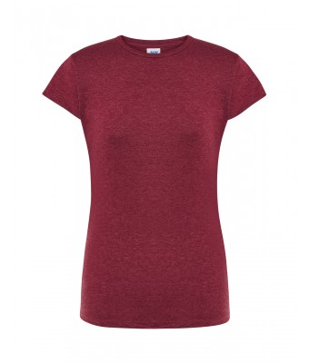T-shirt damski JHK TSRLCMF - BURGUNDY HEATHER