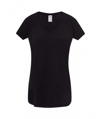 Bluzka damska JHK  Slub Lady TSUL SLB -  BLACK