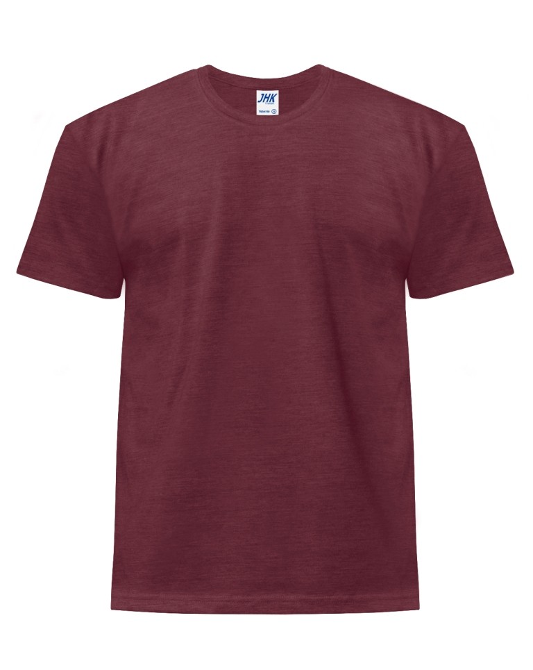 T-shirt JHK TSRA 150 - BURGUNDY HEATHER