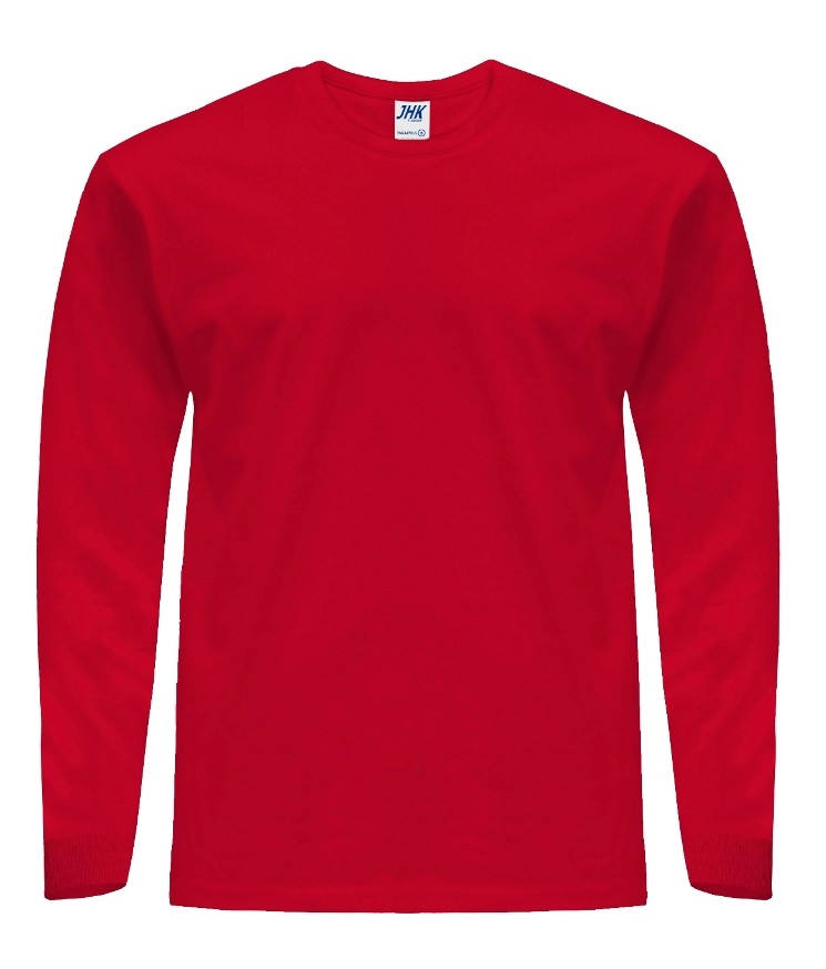 T-Shirt męski z długim rękawem TSRA170LS - RED