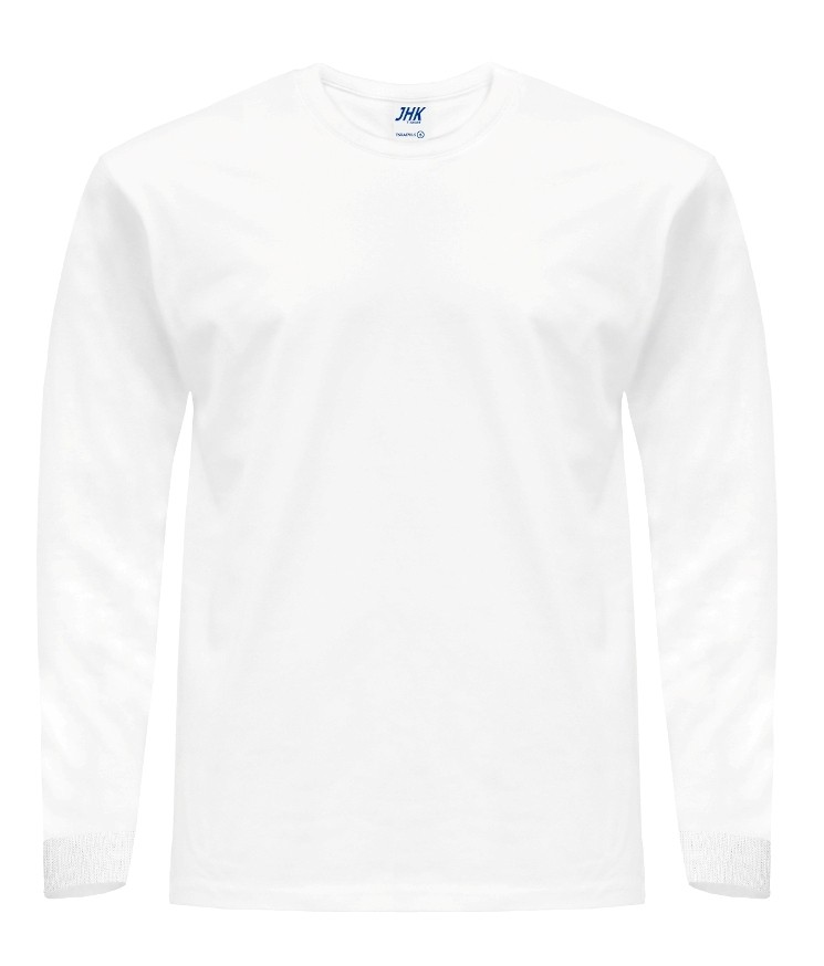 T-Shirt męski z długim rękawem TSRA170LS - WHITE