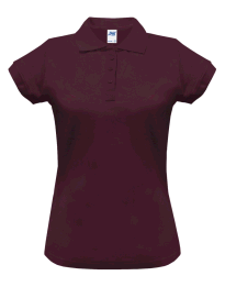 Polo damskie POPL 200 BURGUNDY