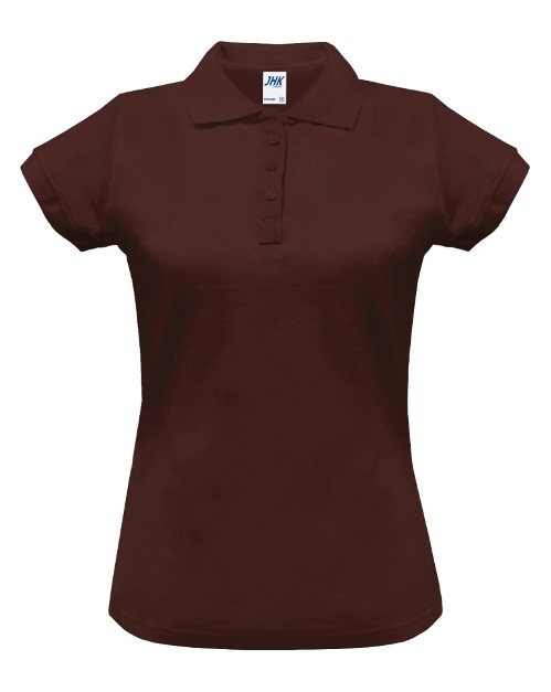 Polo damskie POPL 200 CHOCOLATE