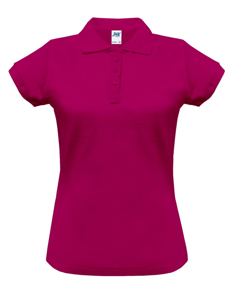 Polo damskie POPL 200 RASPBERRY