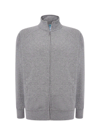 FULL ZIP SWEATSHIRT GREY MELANGE