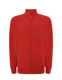 FULL ZIP SWEATSHIRT RED