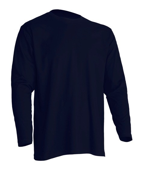 T-Shirt męski z długim rękawem TSRA150LS - NAVY