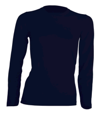 T-SHIRT DAMSKI z długim rękawem JHK TSRLCMF LS NAVY