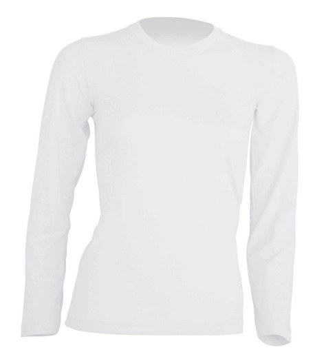 T-SHIRT DAMSKI z długim rękawem JHK TSRLCMF LS WHITE